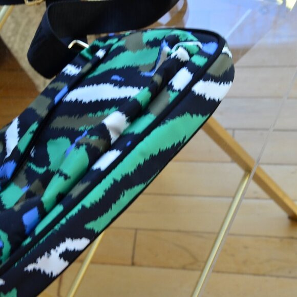 Diane von Furstenberg DVF for Target - Zebra Green Utility Crossbody Bag - Picture 6 of 10